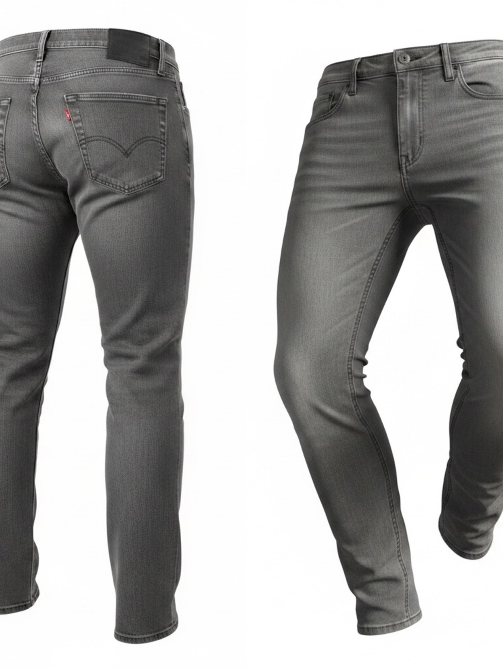 Levis 541 Jeans Mens 33x32 Gray Stretch Denim Waterless Athletic Taper‎